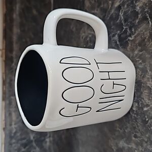 Rae Dunn goodnight black interior ceremic mug